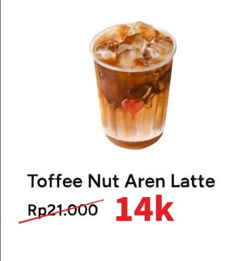 Toffee Nut Aren Latte